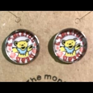 NEW Grateful Dead Dancing Bears Stud Earrings